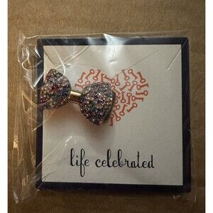 Keep Collective Holidays Multi Pave Bow Rose Gold New